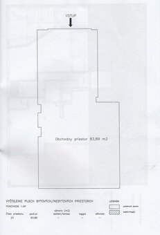 Obchodný priestor Dunajská, 80 m2, výklad do ulice - 2