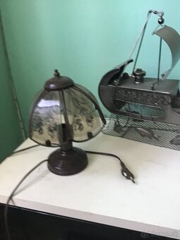KOVOVá LAMPA A STOJAN NA FLAšU LOD - 2