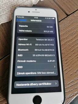 Na predaj iphone 8, 64 GB. - 2