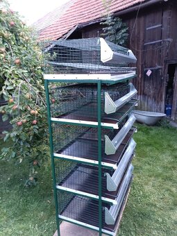 Klietky pre prepelice zo stojanom - 2