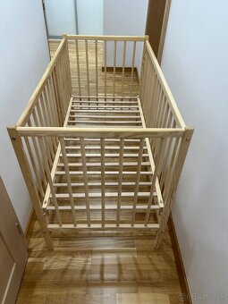 Detská postieľka Vasilans, masív borovica - 2