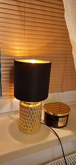 Stolná lampa zlato-čierna - 2