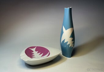 Jaroslav Ježek - váza, popolník, porcelán - 2
