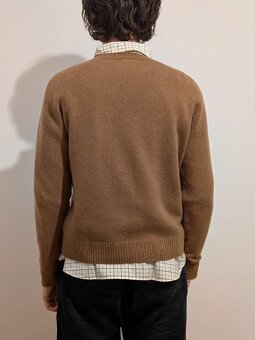 Vlnený jumper Uniqlo - lambswool crew neck sveter Pullover - 2