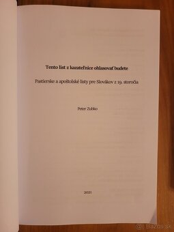 Slovenská kazateľská spisba 19. storočia - 2