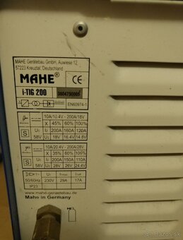 Zváračka MAHE I-TIG 200 - 2
