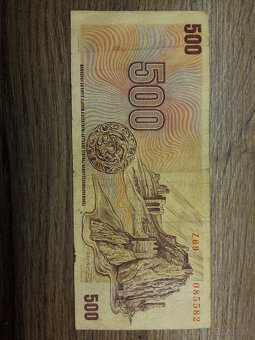 Predám ČS bankovky 500 kčs - 2