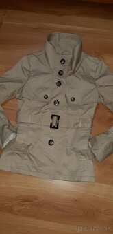 Prechodný krémový kabát H&M 36 - 2