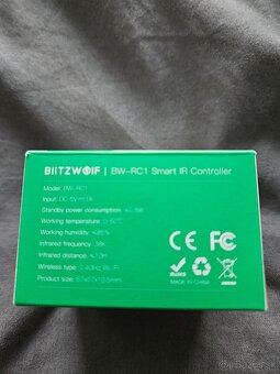 BlitzWolf BW-RC1 wifi,ir ovládač. - 2