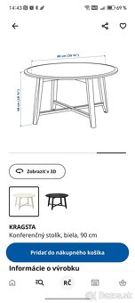 Predám stolík do obývačky IKEA - 2