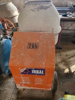 Predám používané stavebné miešačky IRBAL 260l - 2