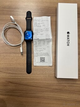 Apple watch SE 44 mm space gray alu black sportband - 2