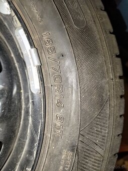 165/70 R14 81T - Kolesá oceľové s pneu - 2