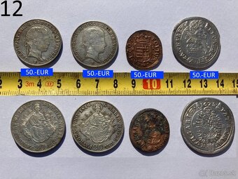 Plaketa a mince staré 1600 - 1700 - 1800 - 2