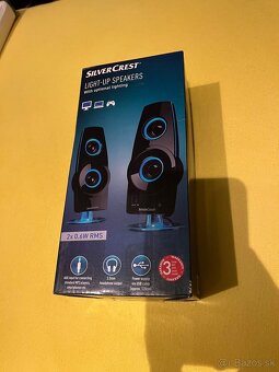 Svítící reproduktory SilverCrest - 2