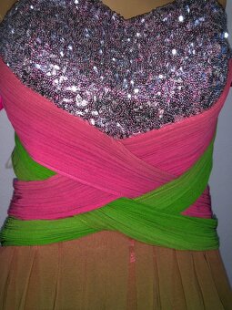 spoločenske plesove šaty, vel M - 2