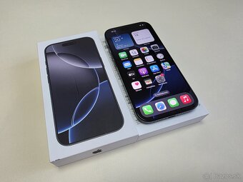 APPLE IPHONE 16 PRO 128GB TITANIUM BLACK TOP STAV - 2