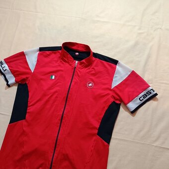 Castelli červený cyklistický dres tričko na bicykel XXL (M) - 2