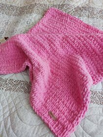 NOVÁ Ružová deka z Alize Puffy Fine - 2