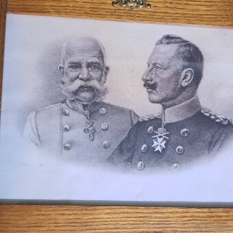 Dobový obraz Franc Joseph I.-Wilhelm II. - 2
