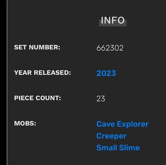 LEGO Minecraft Cave Explorer, Creeper and Slime (662302) - 2