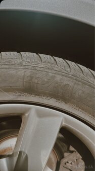 Zimne pneumatiky plus disky 225/50/17 , audi. 4 ks. - 2