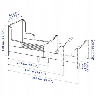 Ikea rozťahovacia posteľ BUSUNGE - 2