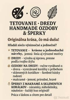 🎨 Tetovania • Dredy • Handmade ozdoby & šperky 🌀 - 2