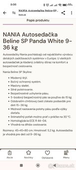 Detská autosedačka - 2