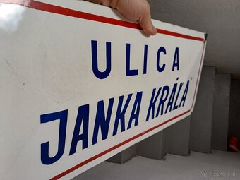 smaltovaná tabuľa Ulica Janka Kráľa - 2