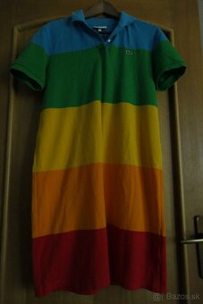 LACOSTE POLAROID original krasne vyrazne letne saty - 2