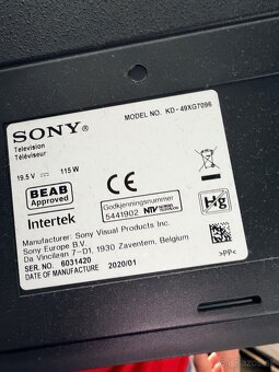 Predám: televízor Sony KD-49XG7096 (49″, 4K UHD, Smart TV) - 2