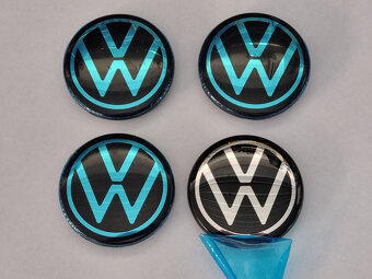 Stredové krytky pukličky VW 3D Nový model 56mm - 2