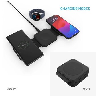 Bezdrôtová nabíjačka 3v1 Fixed Flex for Samsung / Apple 33W - 2