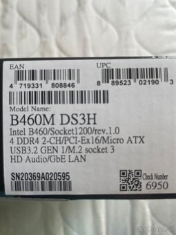 B460M DS3H -  i-5 10400F CPU - 2