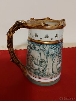 Krásny starožitný pohár/korbel s tajomstvom. 100% stav - 2