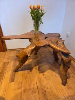 Masívny koreňový stolík - 2