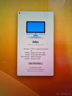Inzerát č. 4 – Apple iMac 21,5” Retina 4K, 2017 - 2