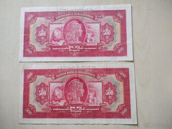 predám staré bankovky československo- 500 korún 1929 - 2