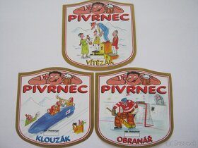kompletní sbírka 30ks etiket PIVRNEC pivovar Most - 2