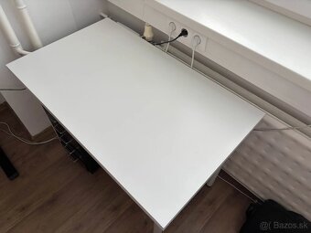 Predám biely stôl IKEA LINNMON/ADILS 100×60 cm – ako nový - 2