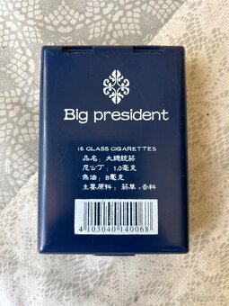Predám zberateľskú krabičku cigariet Big President (大總統) - 2
