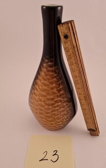 Cierna vaza so zltym rybim vzorom - 2