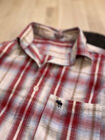 Abercrombie&Fitch karovaná košeľa pánska s dlhým rukávom - 2