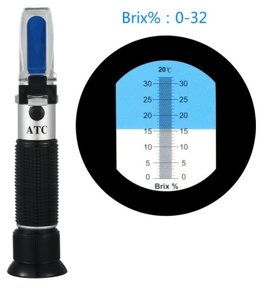 Refraktometer na meranie cukru v kvase 0-32 Brix - 2