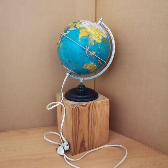Retro Lampa Globus RATHS DDR 1970 - 2