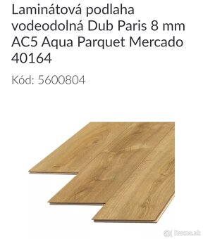 Laminátová podlaha vodeodolná Dub Paris - 2