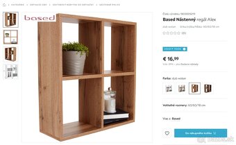 Nástenný regal - 2