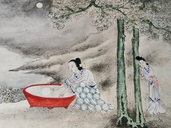 Akvarel Čína pravdepodobne 19 Storočie - 2