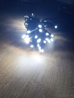 Vianočné svetielka 5m , studená biela. - 2